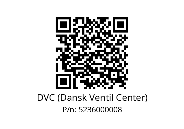   DVC (Dansk Ventil Center) 5236000008