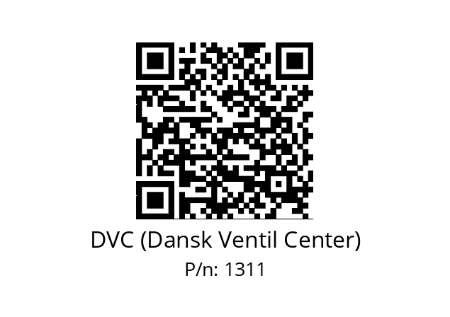   DVC (Dansk Ventil Center) 1311