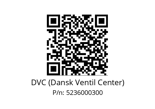   DVC (Dansk Ventil Center) 5236000300