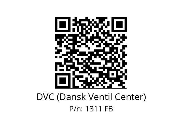   DVC (Dansk Ventil Center) 1311 FB