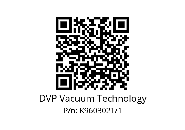   DVP Vacuum Technology K9603021/1