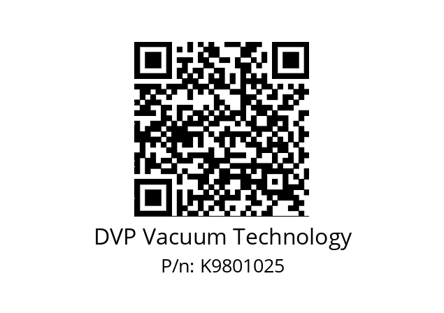   DVP Vacuum Technology K9801025