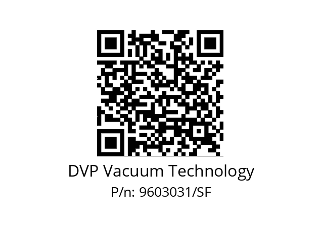   DVP Vacuum Technology 9603031/SF