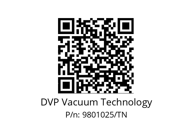   DVP Vacuum Technology 9801025/TN