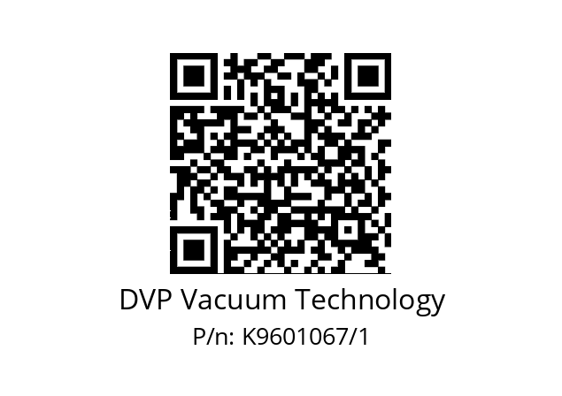   DVP Vacuum Technology K9601067/1