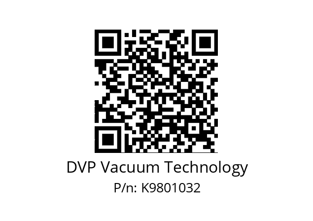   DVP Vacuum Technology K9801032