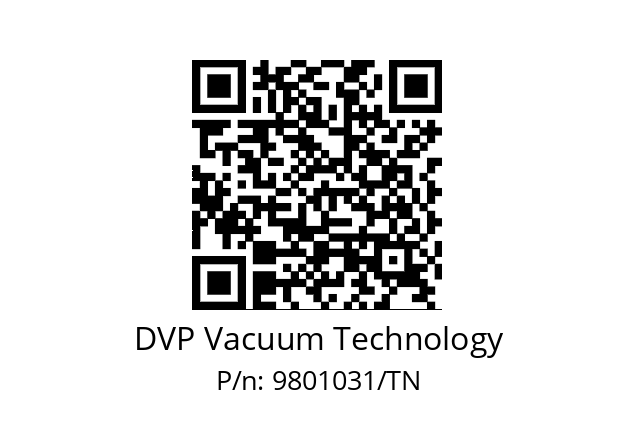   DVP Vacuum Technology 9801031/TN