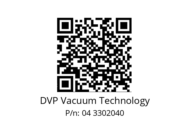   DVP Vacuum Technology 04 3302040