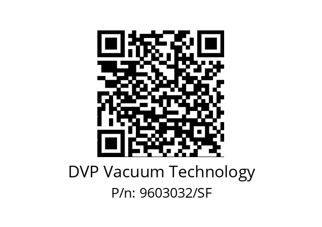   DVP Vacuum Technology 9603032/SF