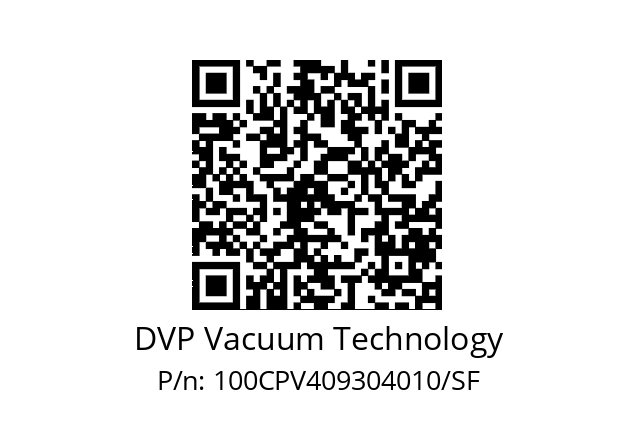   DVP Vacuum Technology 100CPV409304010/SF