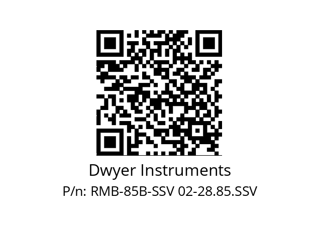   Dwyer Instruments RMB-85B-SSV 02-28.85.SSV