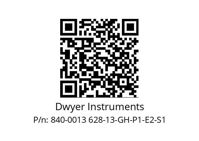   Dwyer Instruments 840-0013 628-13-GH-P1-E2-S1