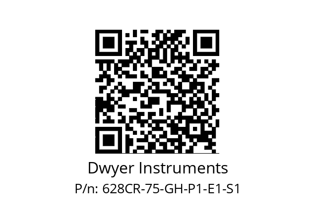   Dwyer Instruments 628CR-75-GH-P1-E1-S1