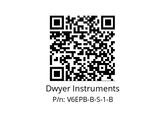   Dwyer Instruments V6EPB-B-S-1-B