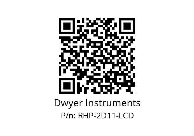   Dwyer Instruments RHP-2D11-LCD