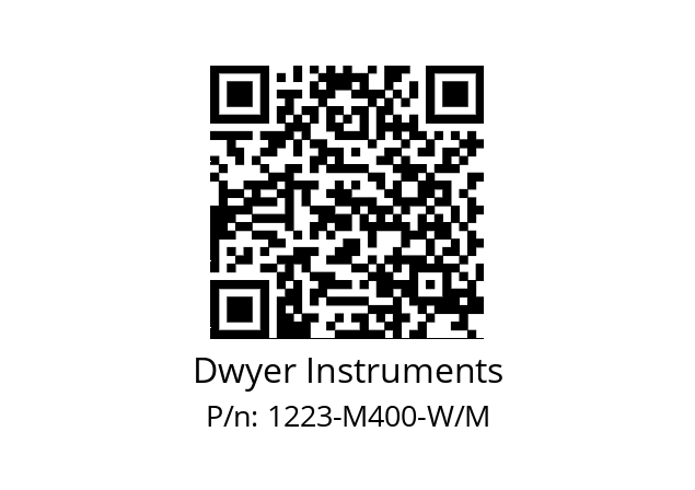   Dwyer Instruments 1223-M400-W/M