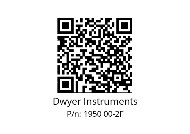   Dwyer Instruments 1950 00-2F