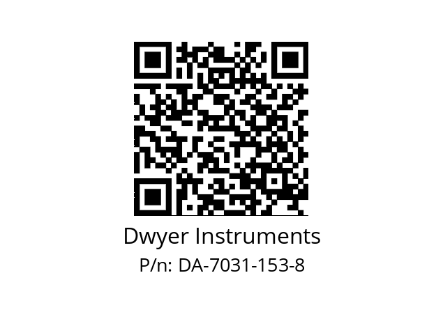   Dwyer Instruments DA-7031-153-8