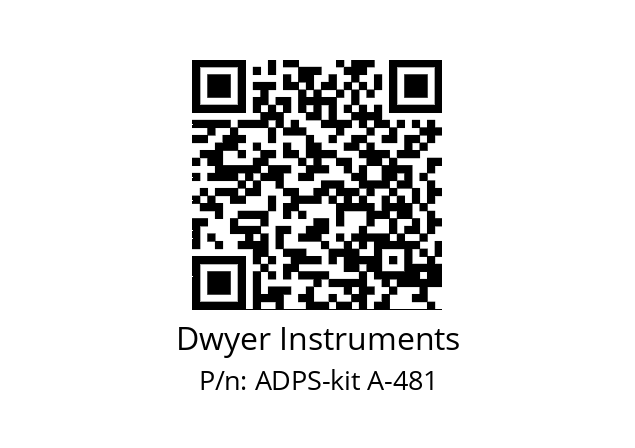   Dwyer Instruments ADPS-kit A-481