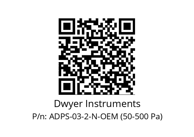   Dwyer Instruments ADPS-03-2-N-OEM (50-500 Pa)