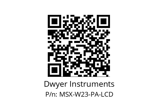   Dwyer Instruments MSX-W23-PA-LCD