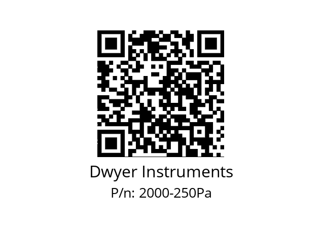   Dwyer Instruments 2000-250Pa