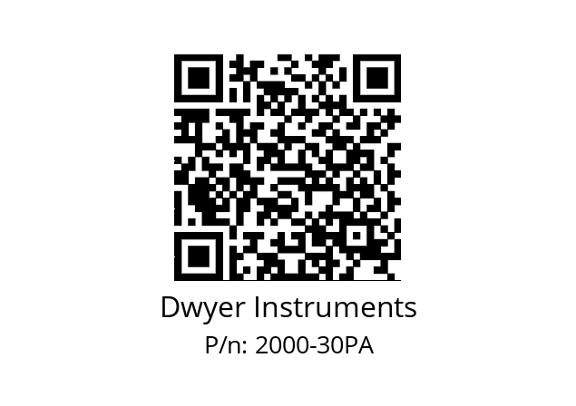   Dwyer Instruments 2000-30PA