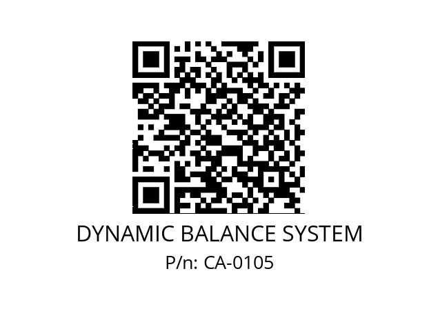   DYNAMIC BALANCE SYSTEM CA-0105