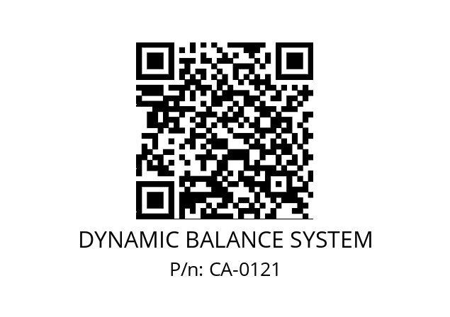   DYNAMIC BALANCE SYSTEM CA-0121