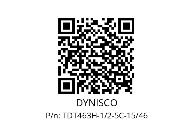   DYNISCO TDT463H-1/2-5C-15/46