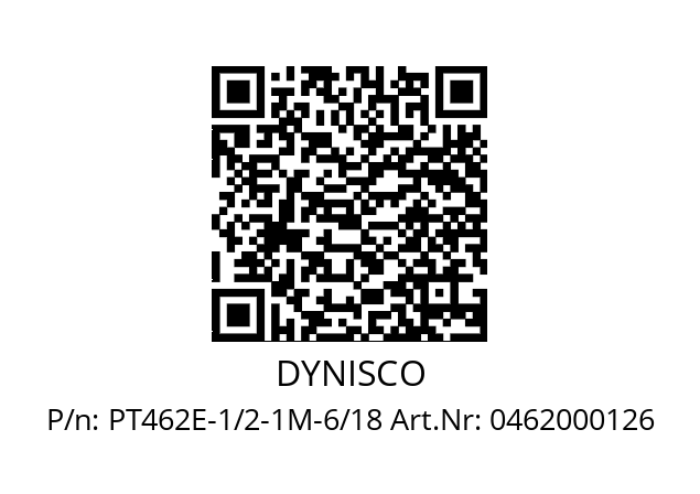   DYNISCO PT462E-1/2-1M-6/18 Art.Nr: 0462000126