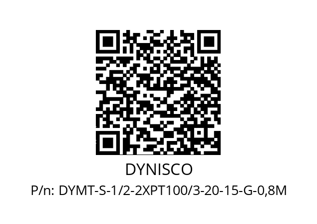   DYNISCO DYMT-S-1/2-2XPT100/3-20-15-G-0,8M