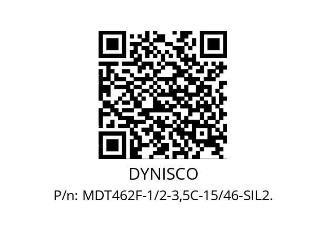   DYNISCO MDT462F-1/2-3,5C-15/46-SIL2.