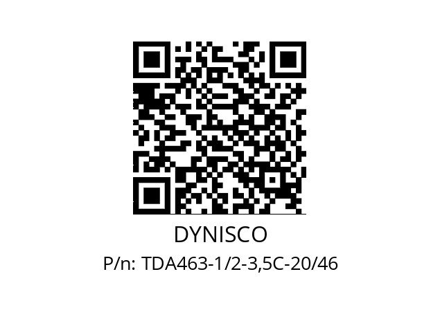   DYNISCO TDA463-1/2-3,5C-20/46