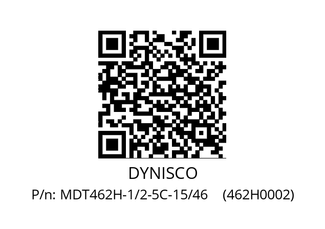   DYNISCO MDT462H-1/2-5C-15/46    (462H0002)