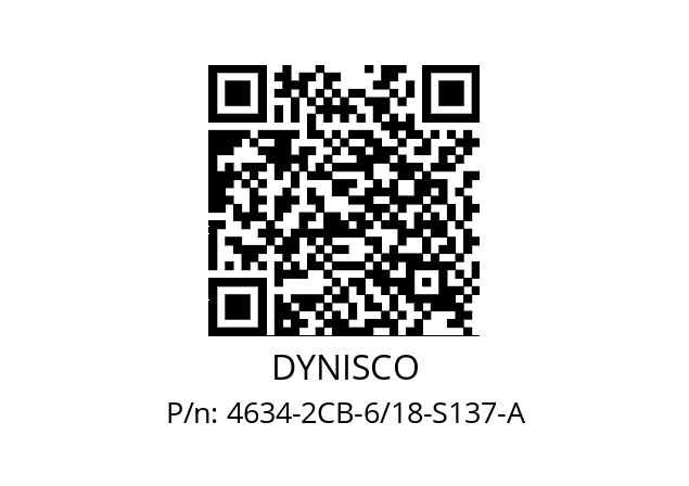   DYNISCO 4634-2CB-6/18-S137-A