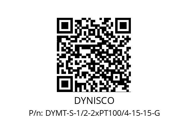   DYNISCO DYMT-S-1/2-2xPT100/4-15-15-G