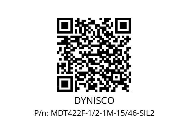   DYNISCO MDT422F-1/2-1M-15/46-SIL2