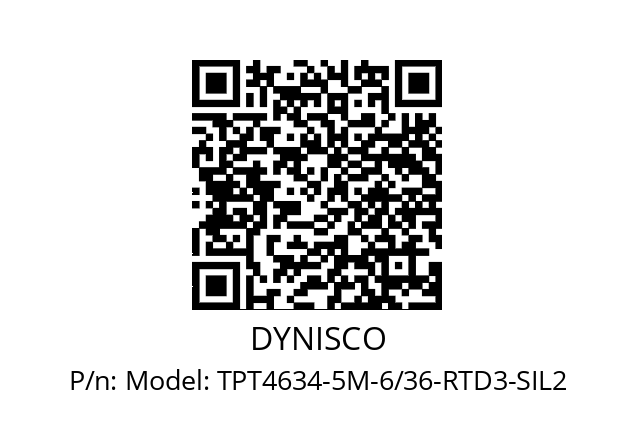   DYNISCO Model: TPT4634-5M-6/36-RTD3-SIL2