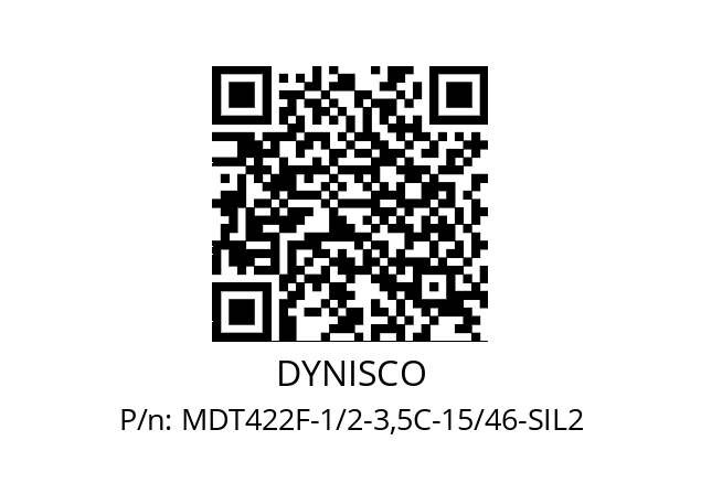   DYNISCO MDT422F-1/2-3,5C-15/46-SIL2