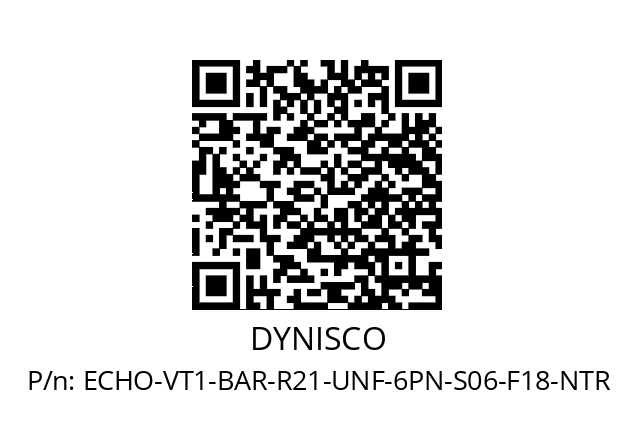   DYNISCO ECHO-VT1-BAR-R21-UNF-6PN-S06-F18-NTR