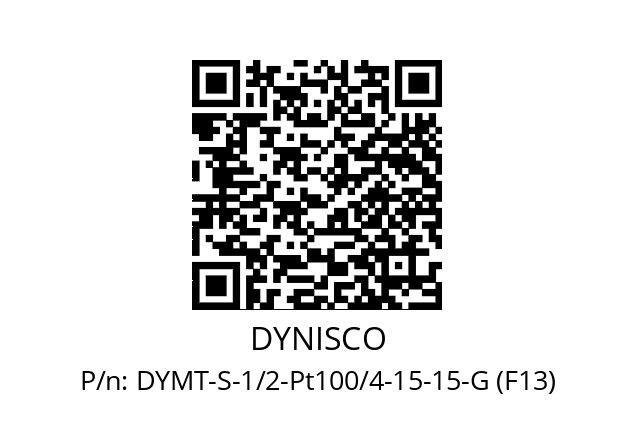   DYNISCO DYMT-S-1/2-Pt100/4-15-15-G (F13)