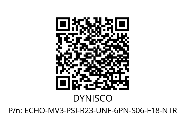   DYNISCO ECHO-MV3-PSI-R23-UNF-6PN-S06-F18-NTR