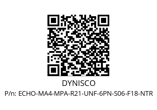   DYNISCO ECHO-MA4-MPA-R21-UNF-6PN-S06-F18-NTR