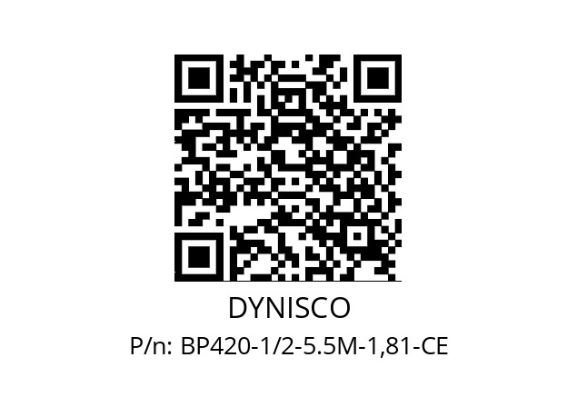   DYNISCO BP420-1/2-5.5M-1,81-CE