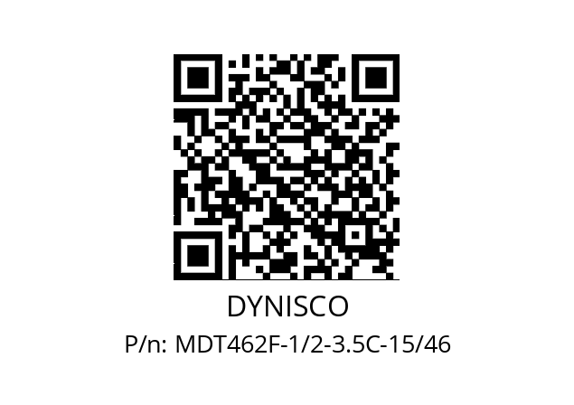   DYNISCO MDT462F-1/2-3.5C-15/46