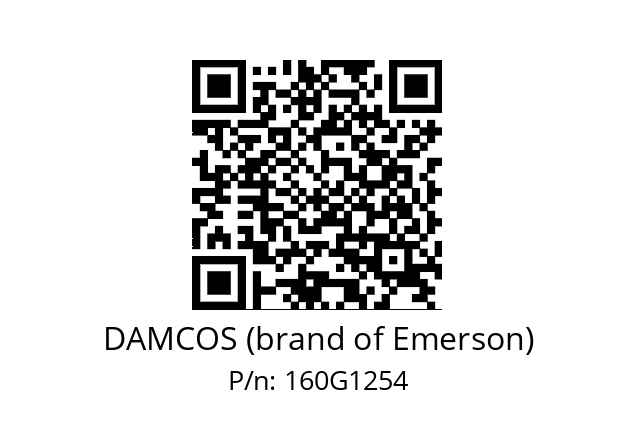   DAMCOS (brand of Emerson) 160G1254