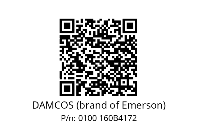   DAMCOS (brand of Emerson) 0100 160B4172