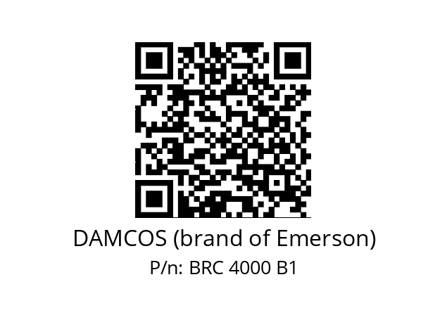   DAMCOS (brand of Emerson) BRC 4000 B1