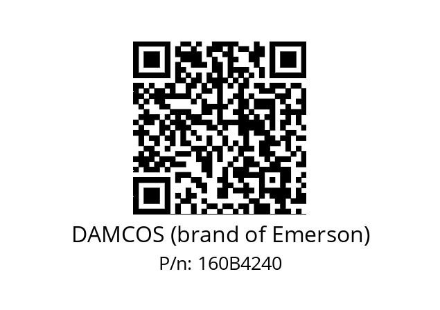   DAMCOS (brand of Emerson) 160B4240